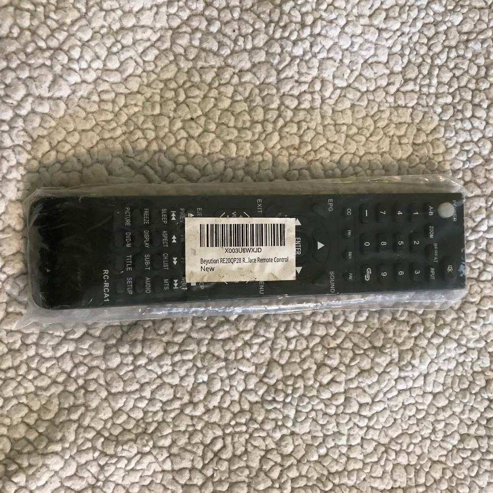 Beyution RE20QP28 Replacement Remote Control for RCA RC-RCA1 TV DVD Combo Black